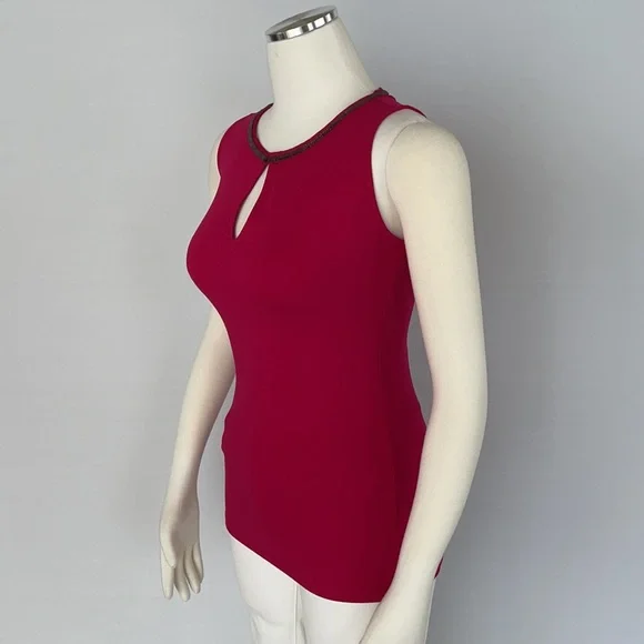 WHBM Sleeveless Top Red Size X Small - Picture 6 of 16
